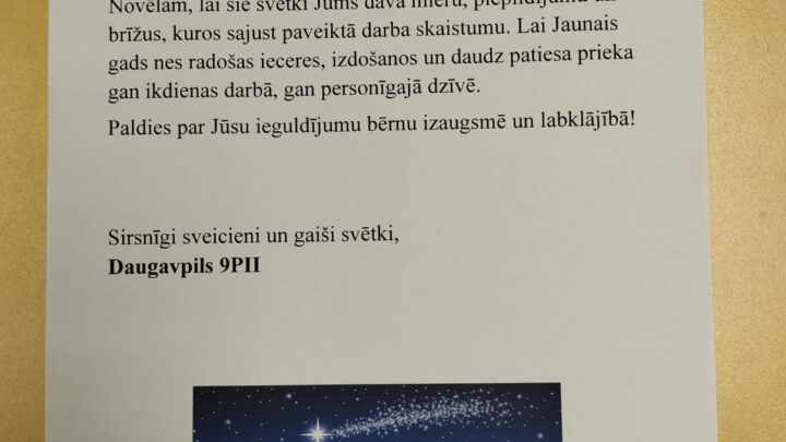 Saziņas iespējas: pirmsskolas bērni apsveic Ziemassvētkos!